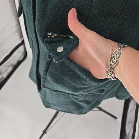 6325-32 INC International concepts forest green zippered coat Size XL - Picture 5 of 10